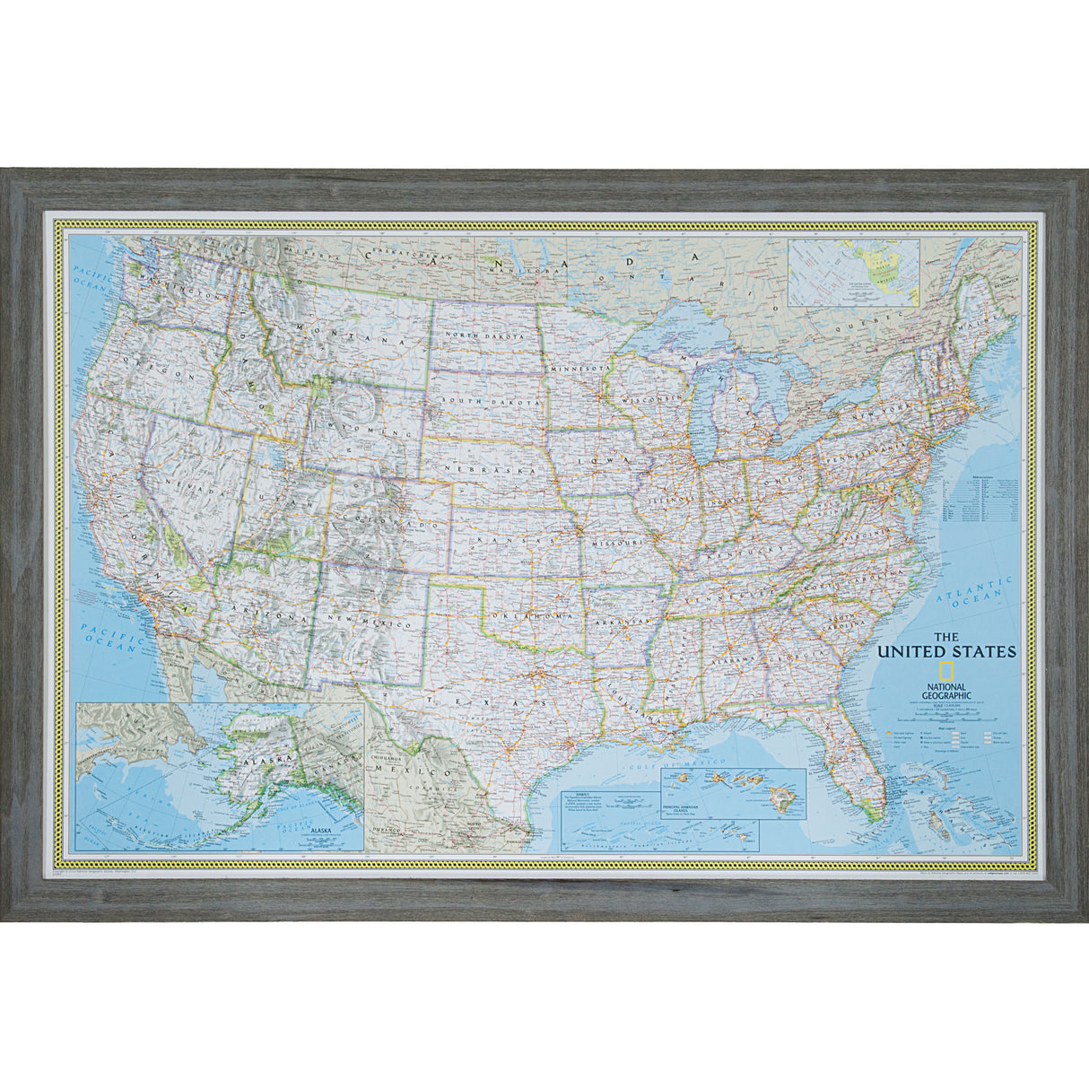 Classic United States Push Pin Map – Barnwood Chic