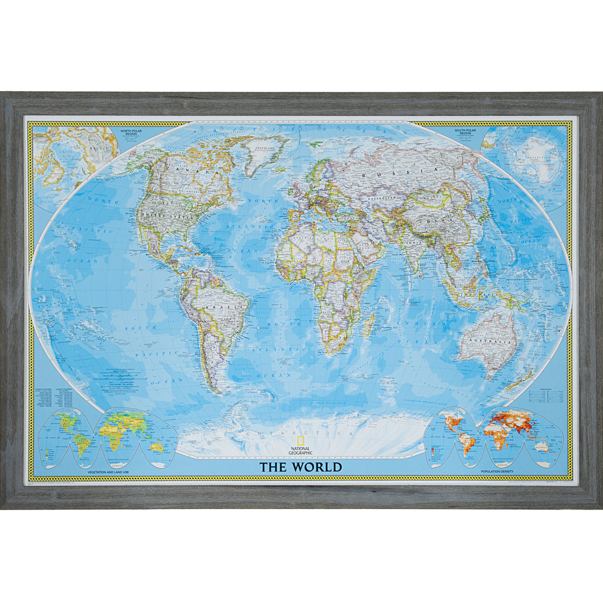 Classic World Push Pin Map – Barnwood Chic