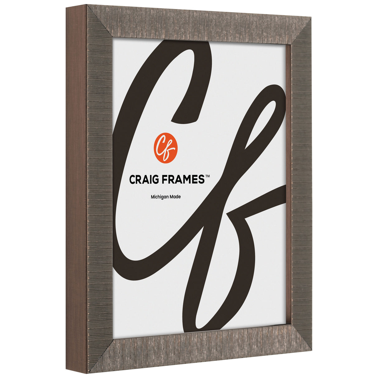Linear 1", Matted Aged Bronze Picture Frame
