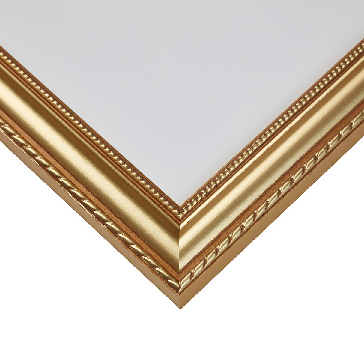 Victoria 1.375", Matted Ornate Gold Picture Frame