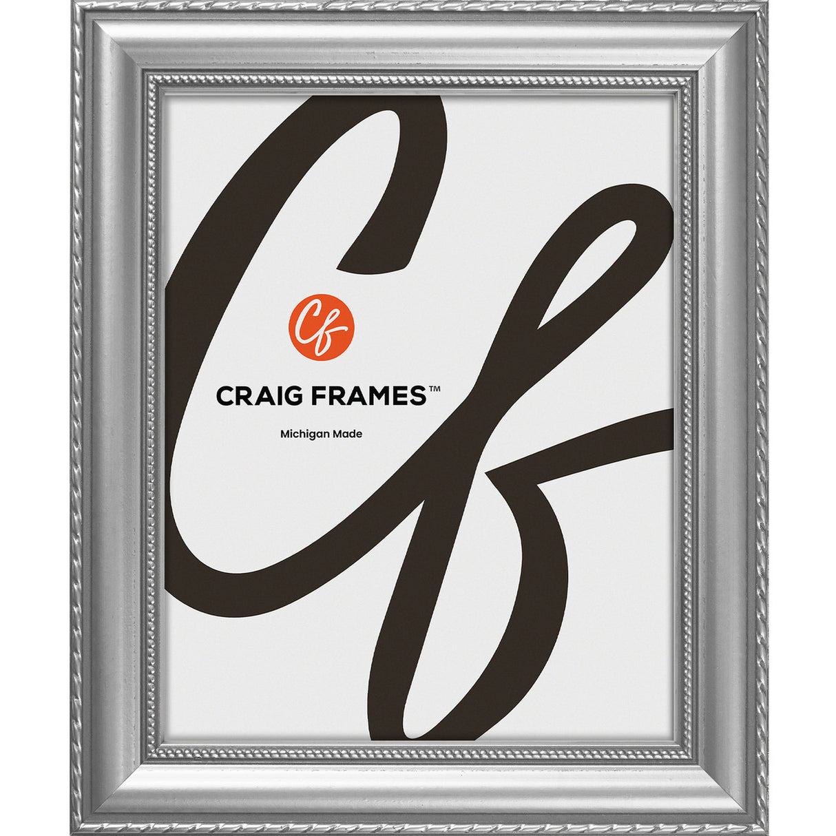 Victoria 1.375", Ornate Silver Picture Frame - 2 Piece Set