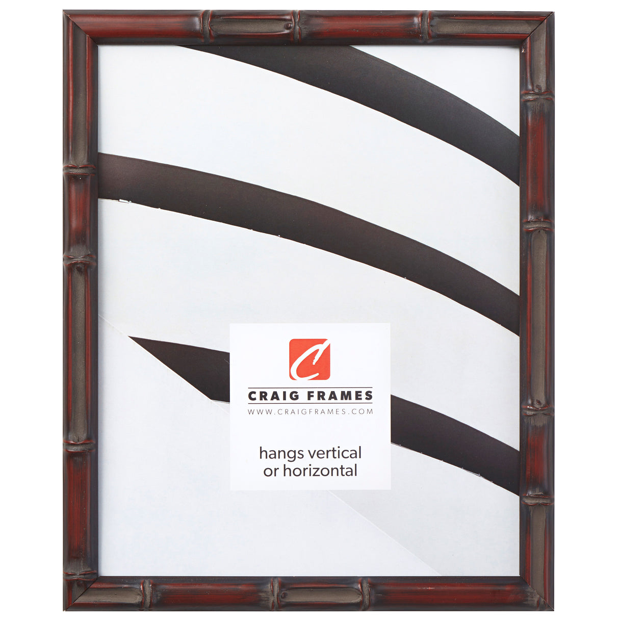 Vintage Bamboo .625", Brushed Mahogany Picture Frame
