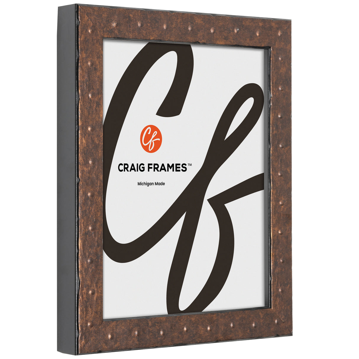 Rivet 1.25", Matted Rust Picture Frame