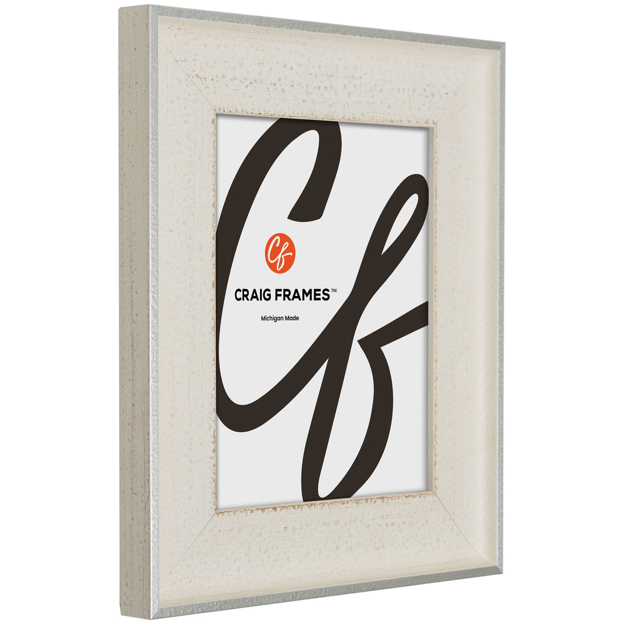 Cairo 2.375", Matted Radiant White Picture Frame