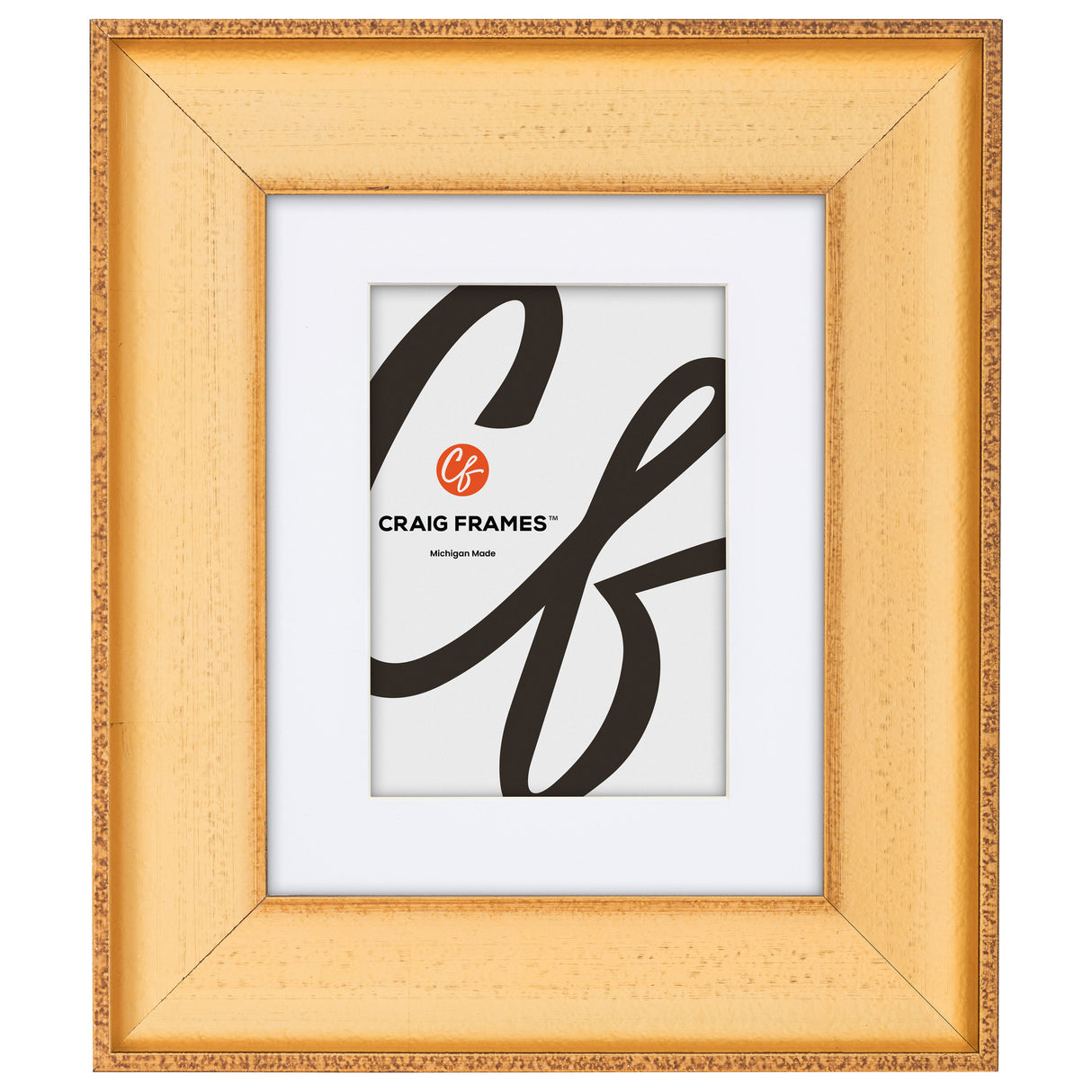 Cairo 2.375", Matted Gold Picture Frame