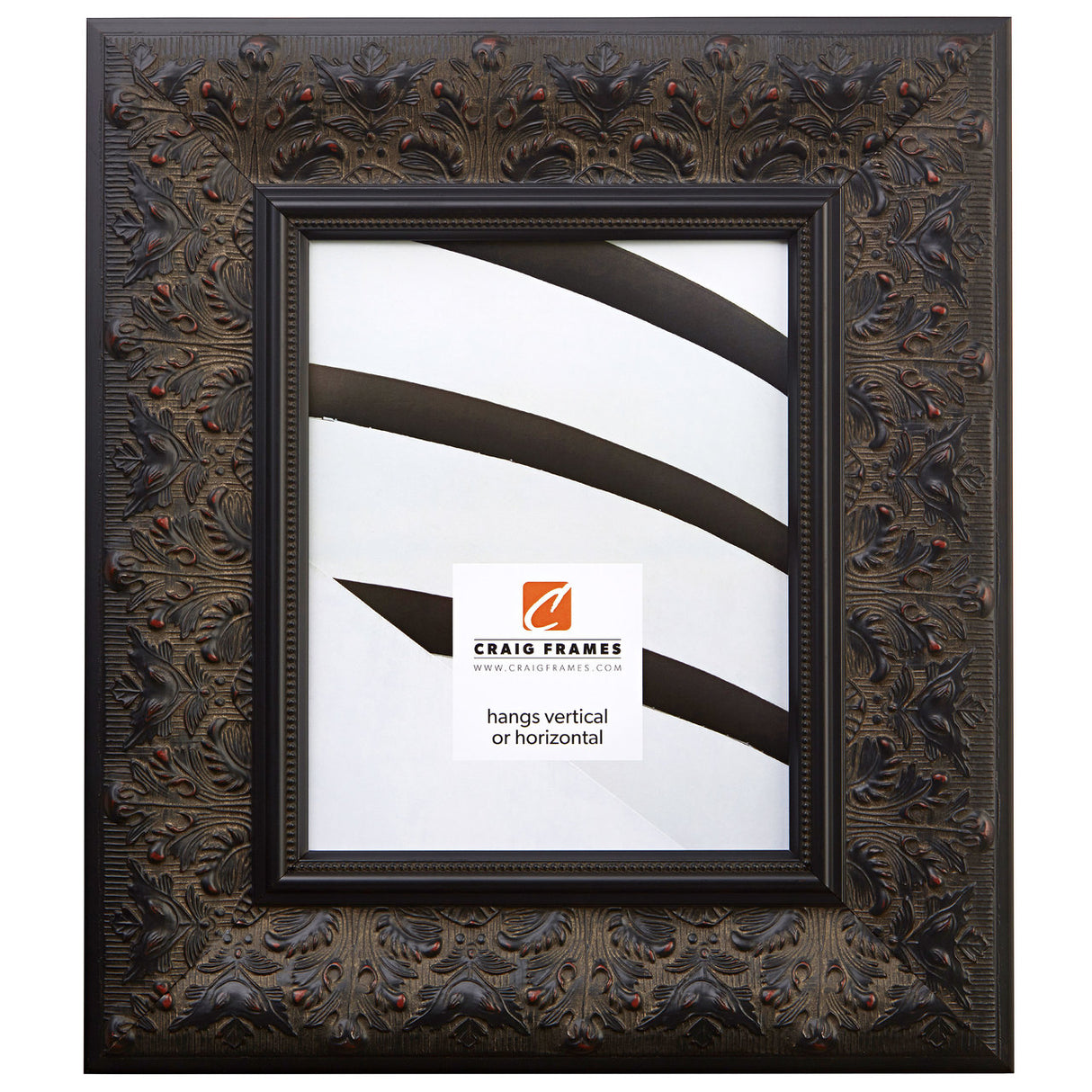 Borromini 3.5", Black Walnut Picture Frame