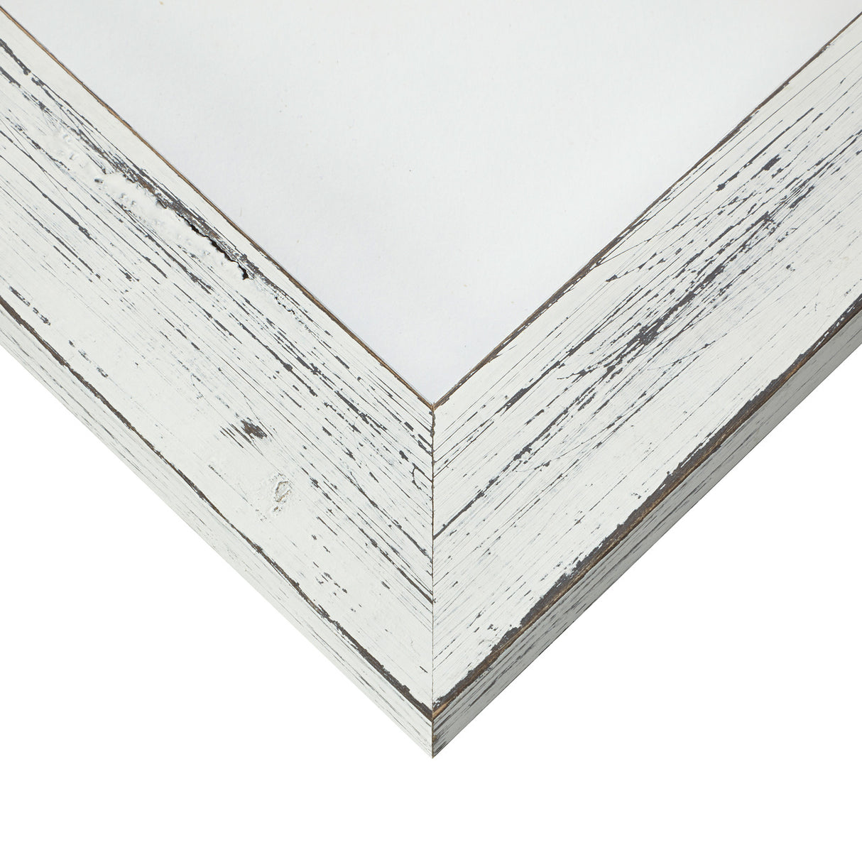 Jasper 1.5", Marshmallow Weathered White Picture Frame