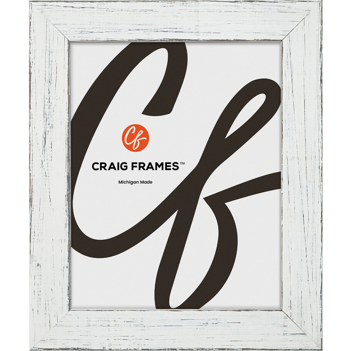 Jasper 1.5", Marshmallow Weathered Picture Frames - 2 Piece Set