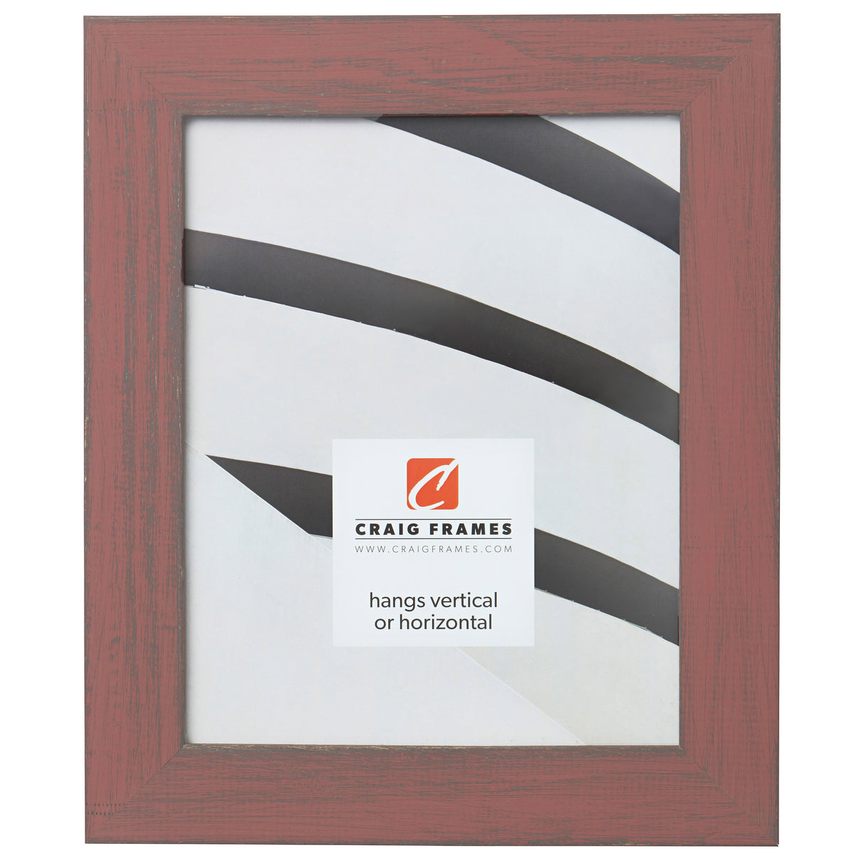 Jasper 1.5", Faded Red Weathered Picture Frame