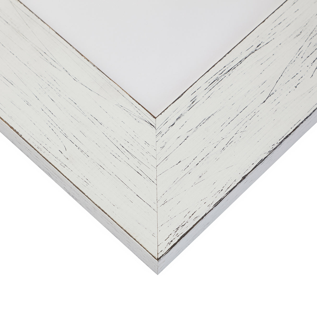 Jasper Wide 2.5", Rustic Marshmallow White Picture Frame