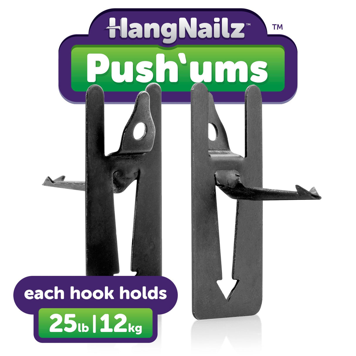 HangNailz Push'ums – Push-In Wall Hooks 2