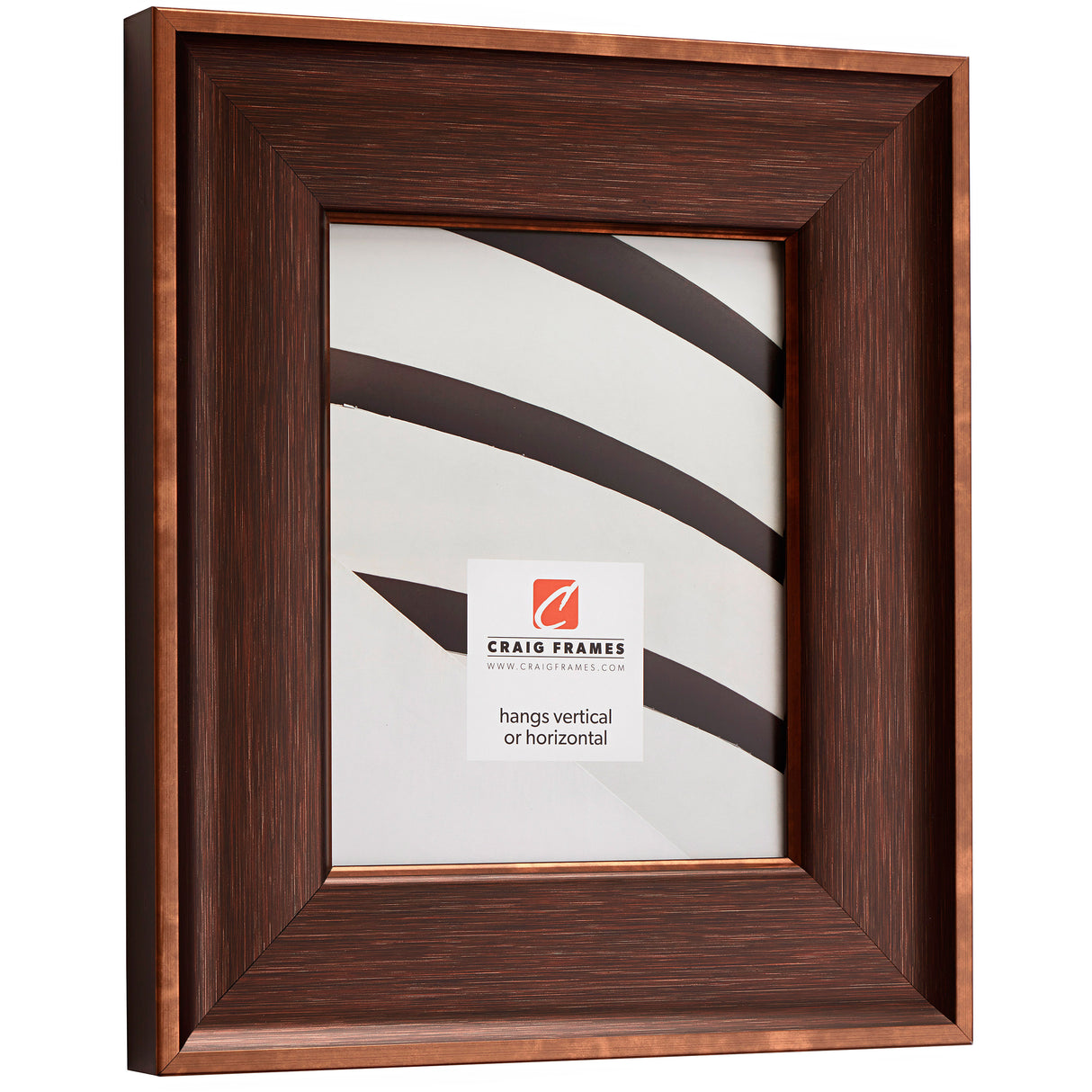 Resilience Wide 3", Matted Distressed Bronze Picture Frame