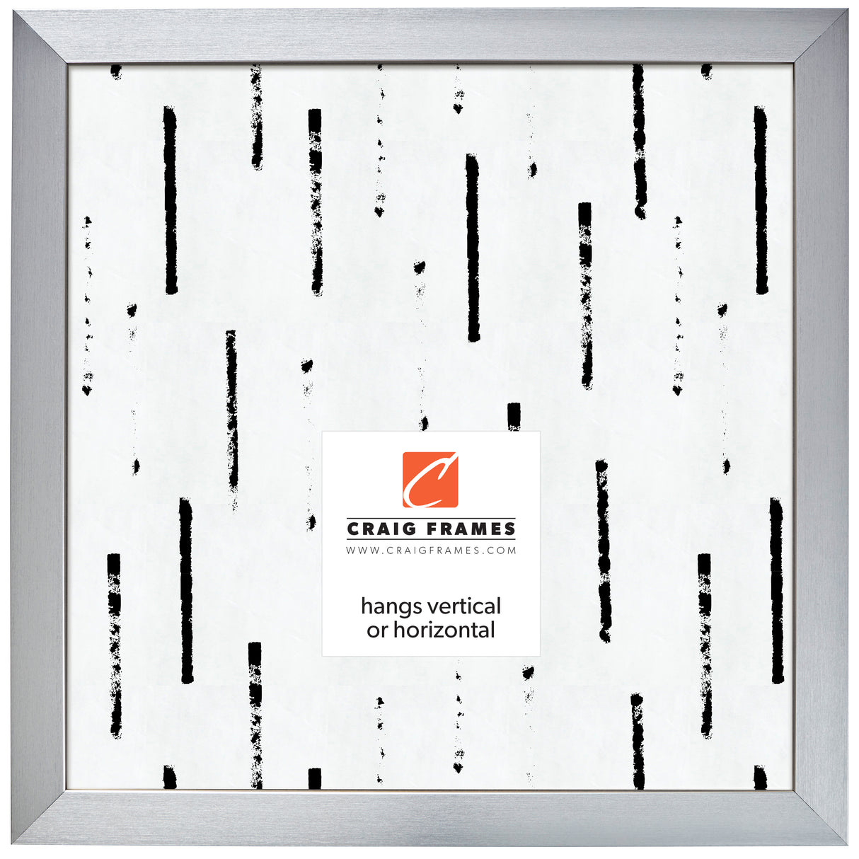 Modern Aesthetics 125 1.25", Brushed Silver Picture Frame