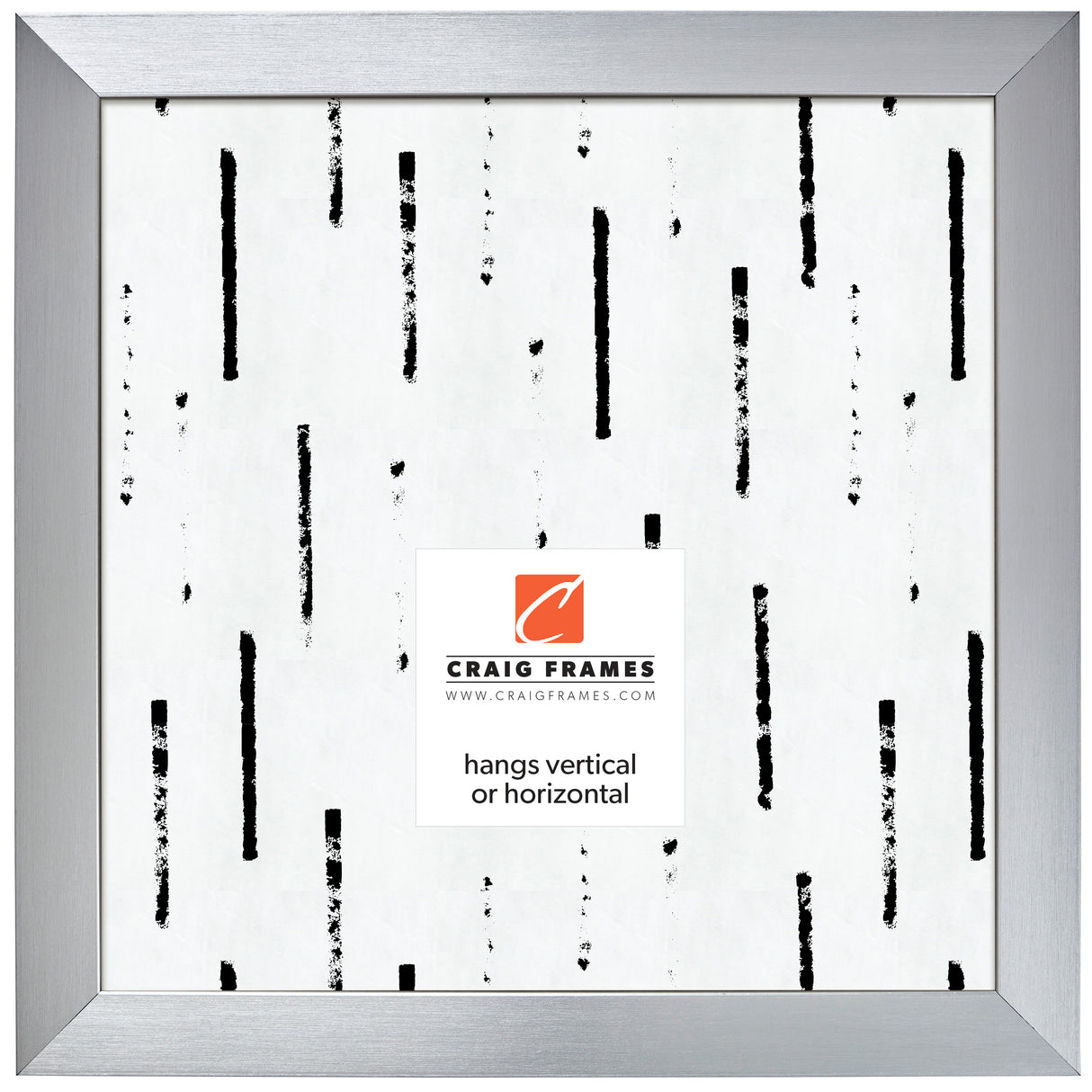 Modern Aesthetics 150 1.5", Brushed Silver Picture Frame