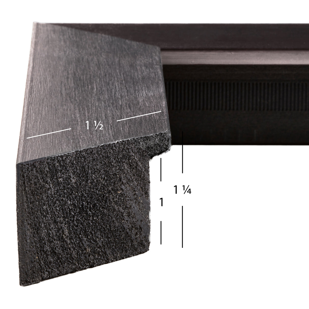 Modern Aesthetics 150 1.5", Brushed Charcoal Picture Frame