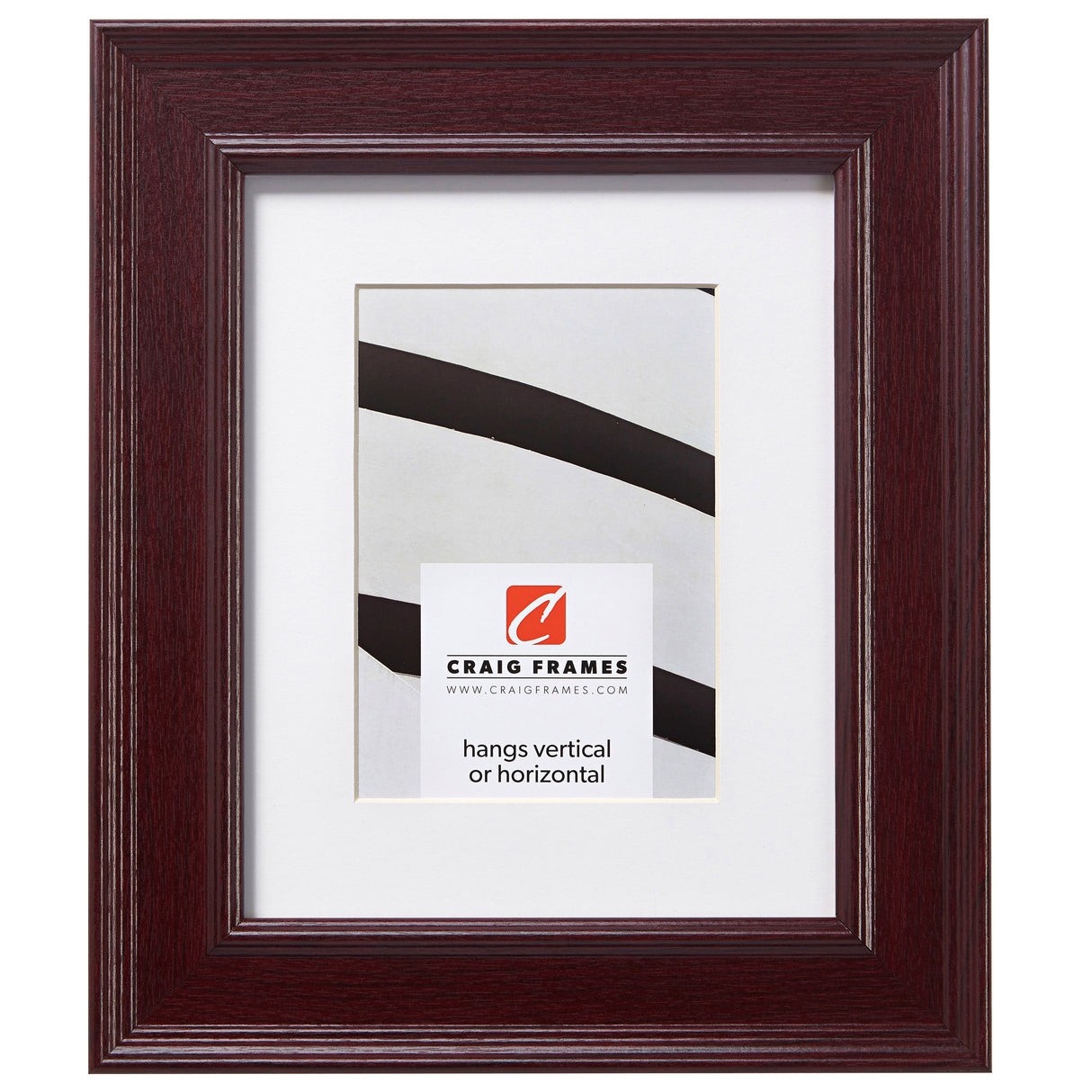 Revival 2", Mahogany Matted Picture Frame