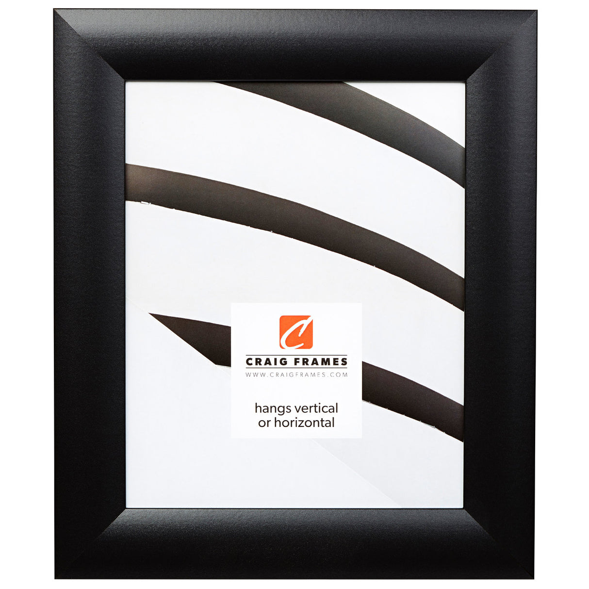 Contemporary Wide 1.625", Gallery Black Picture Frames - 4 Piece Set