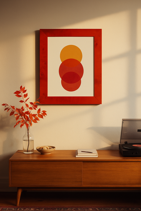 Red Picture Frames
