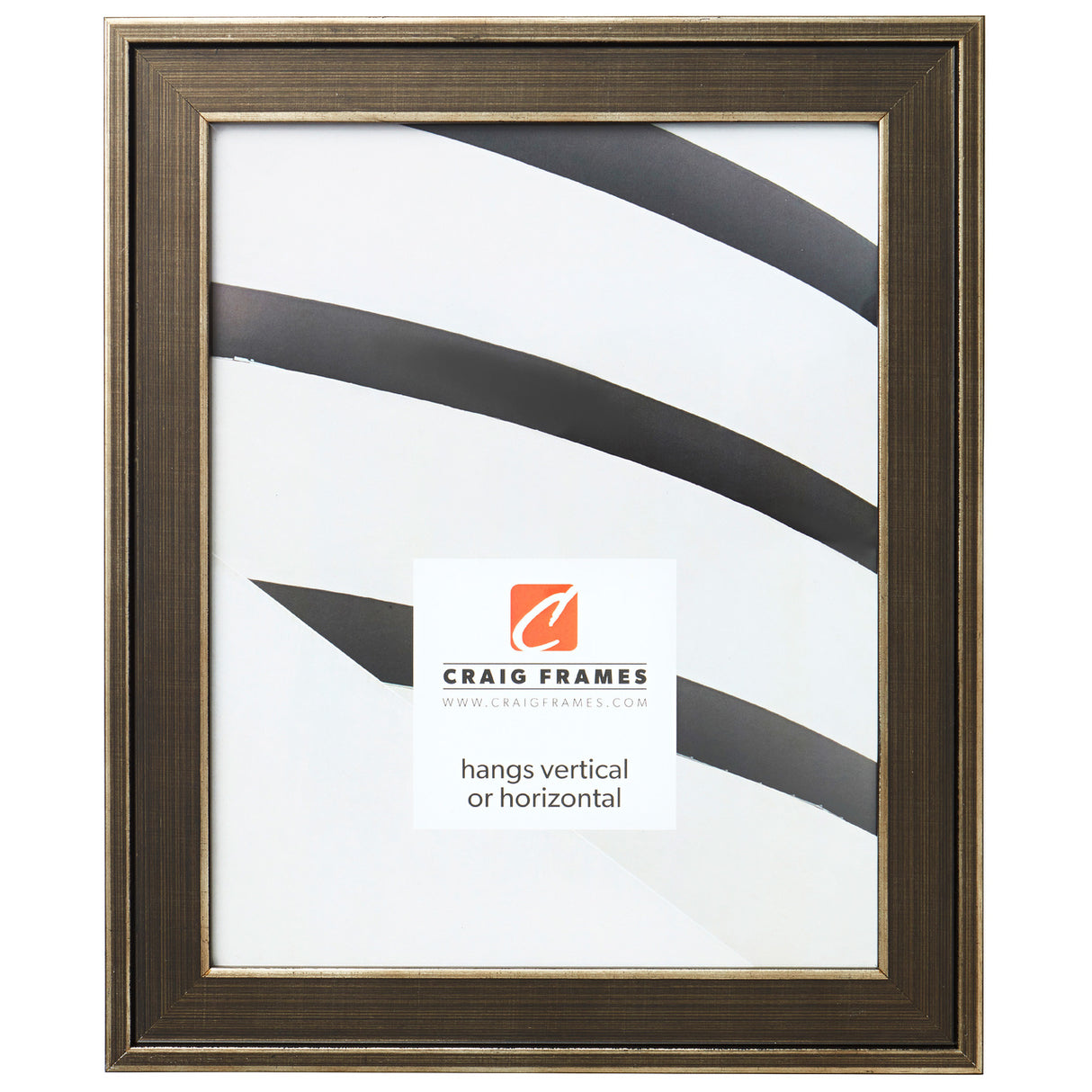 Metropolis 1.25", Antique Pewter Picture Frame