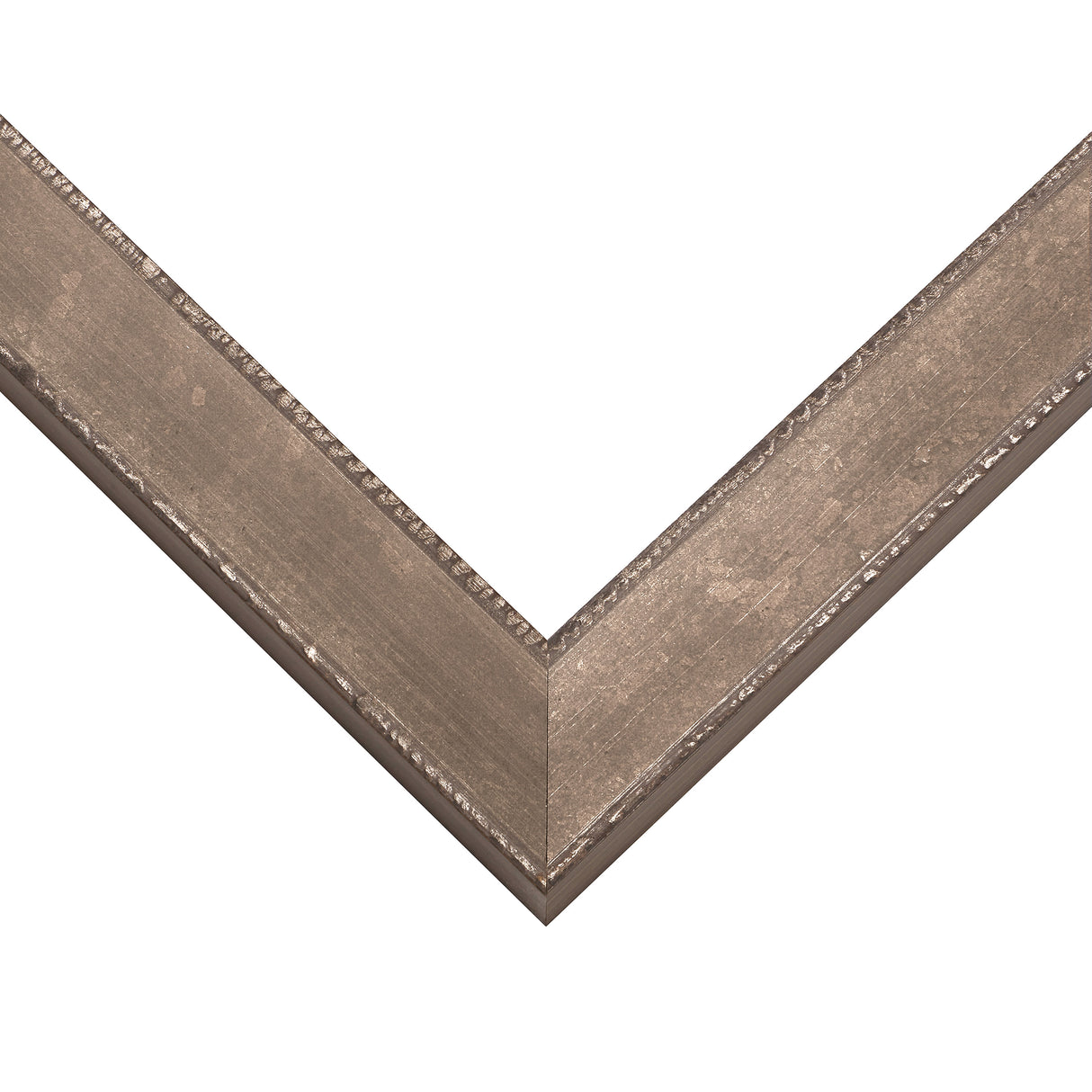 Patina 125 1.125", Distressed Silver and Black Picture Frame