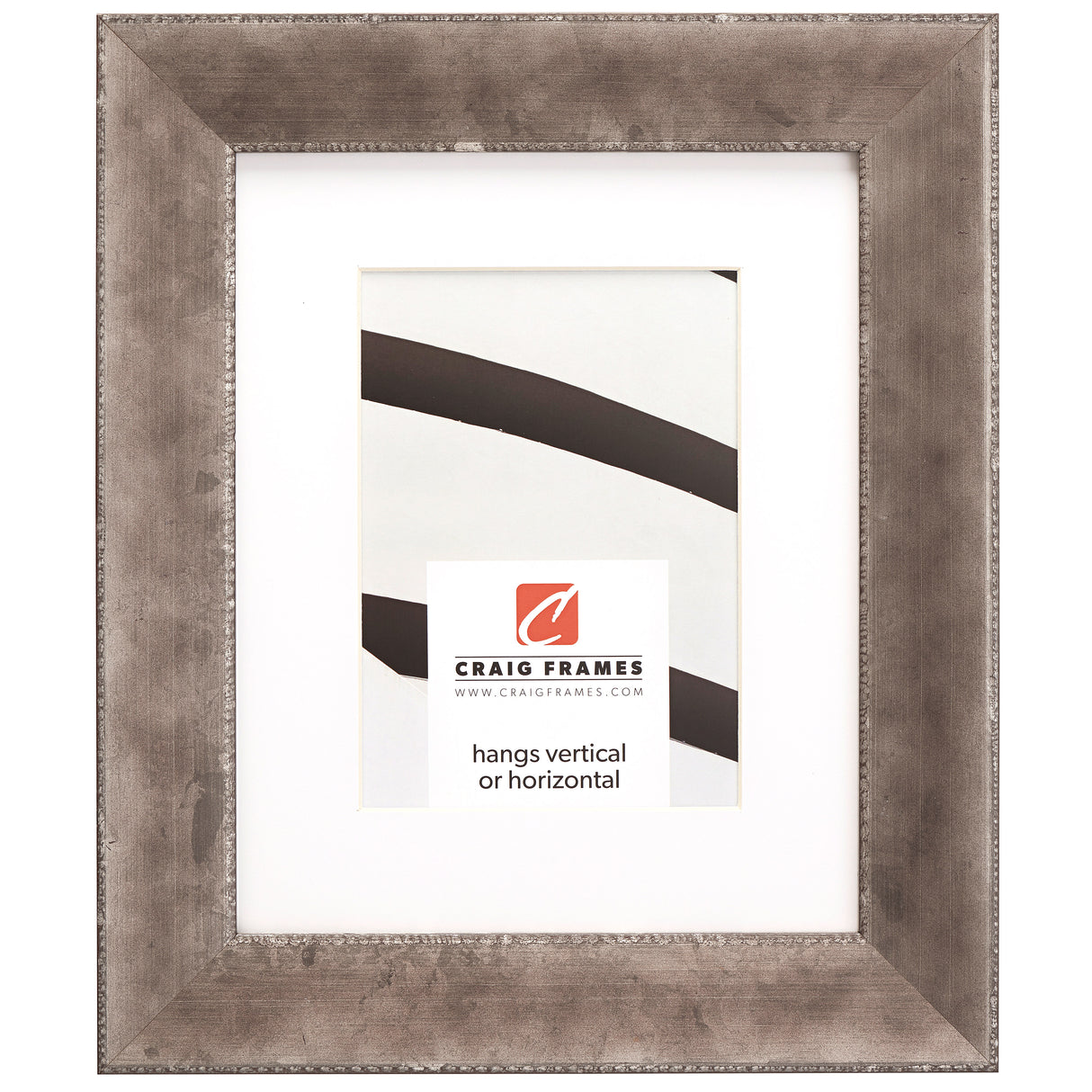 Patina 175 1.625", Matted Distressed Silver Picture Frame