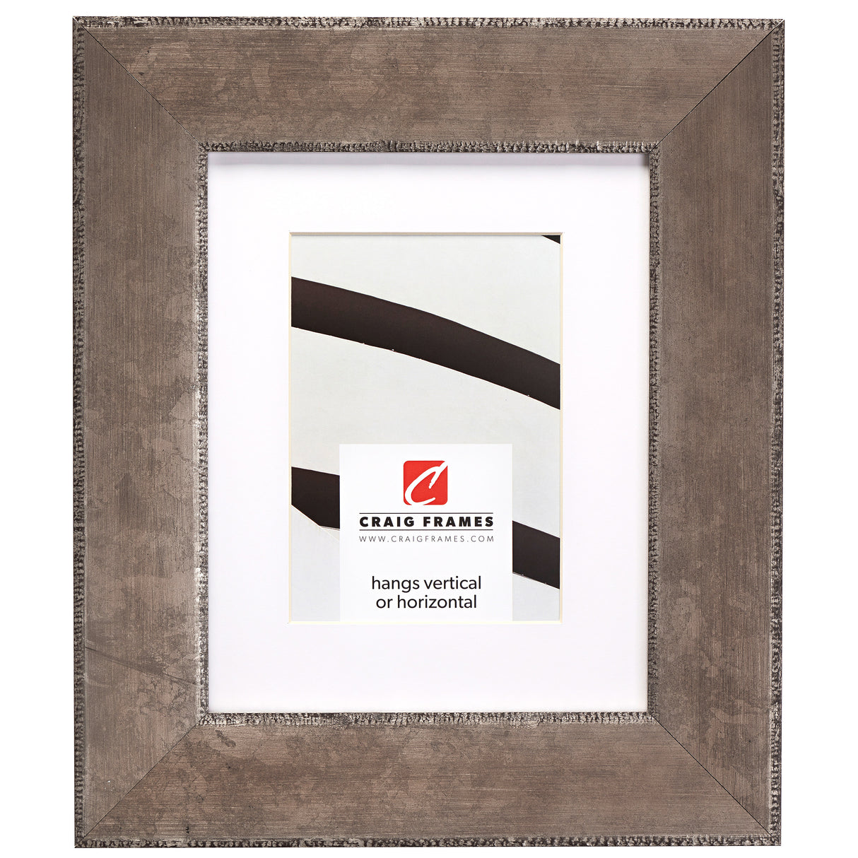 Patina 225 2.25", Matted Distressed Silver Picture Frame