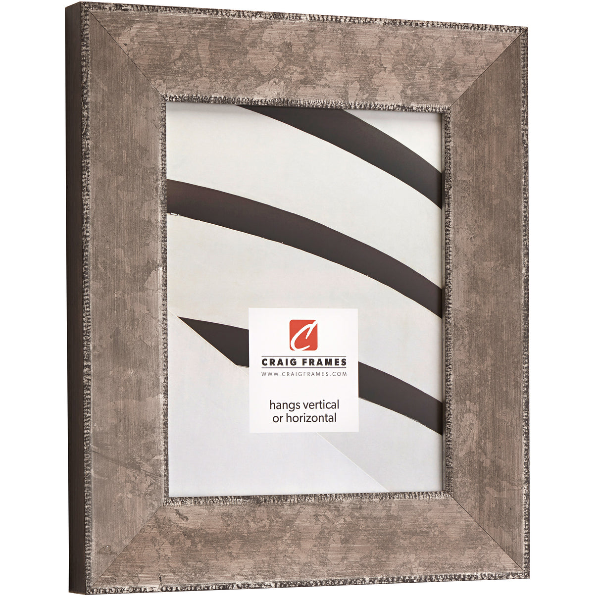 Patina 225 2.25", Matted Distressed Silver Picture Frame