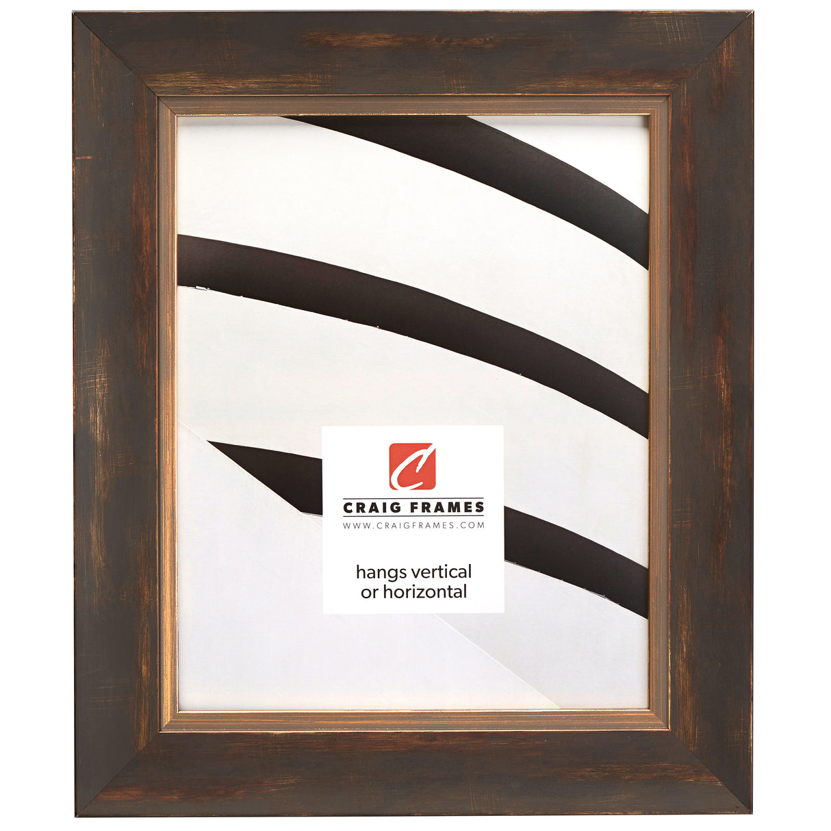 Aristocrat 1.625", Distressed Gold and Copper Picture Frame
