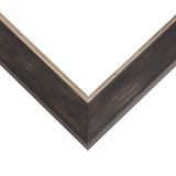 Aristocrat 1.625", Distressed Black and Pewter Picture Frame