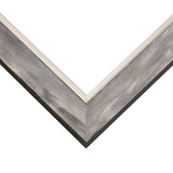 Aristocrat 1.625", Matted Distressed White and Silver Picture Frame