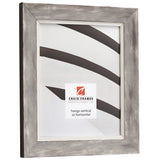 Aristocrat 1.625", Distressed White and Silver Picture Frame