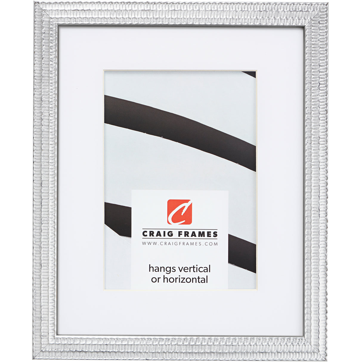 Farnsworth .75", Silver Matted Picture Frame