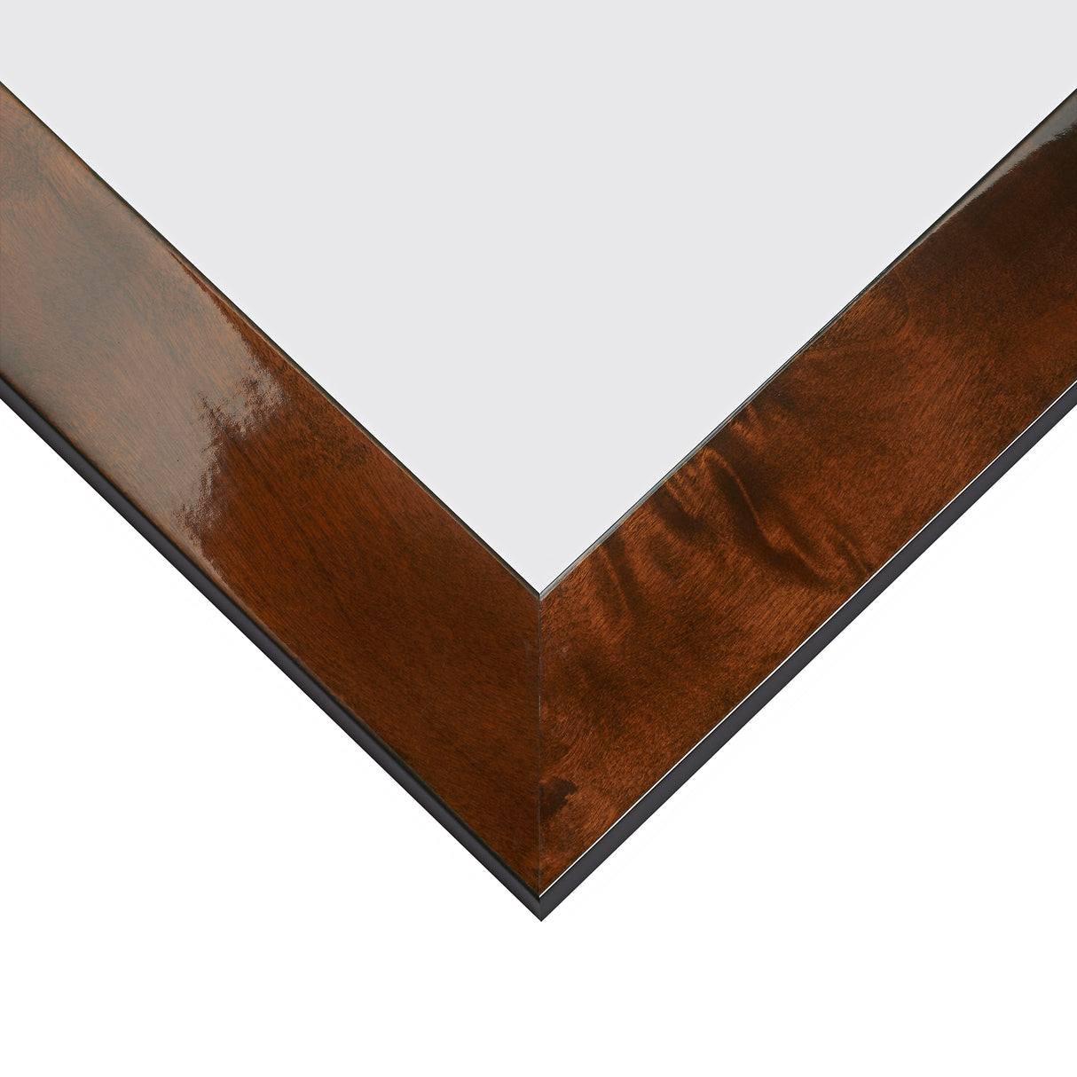 Innovations 1.5", Glossy Walnut Brown Burl Picture Frame