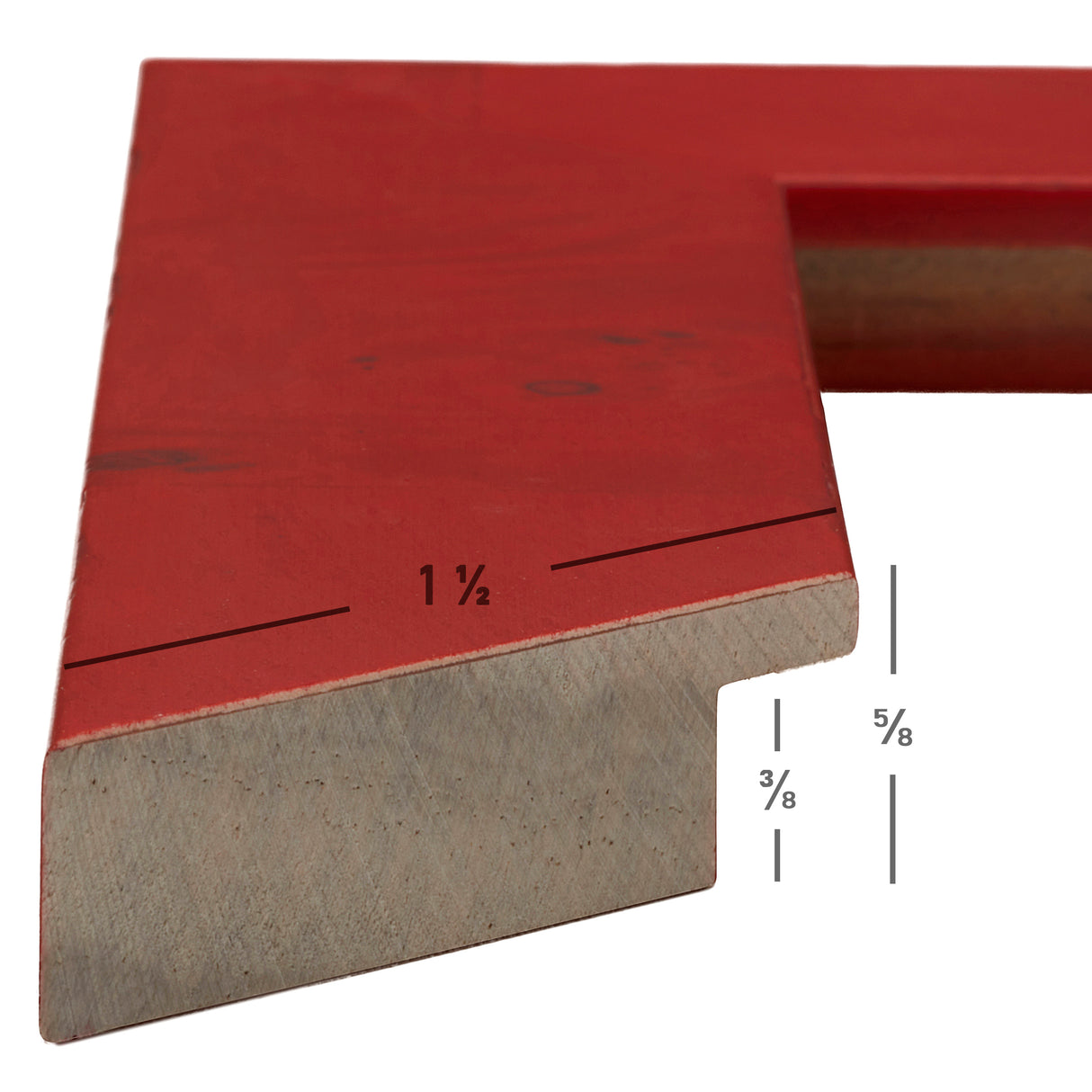 Innovations 1.5", Red Burl Picture Frame