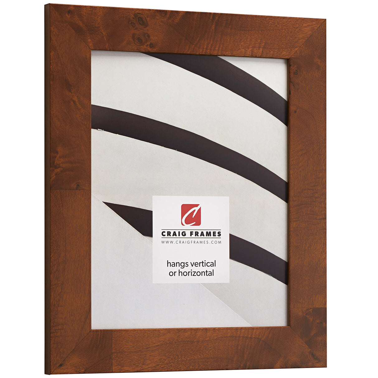 Innovations 1.5", Matted Brown Burl Picture Frame