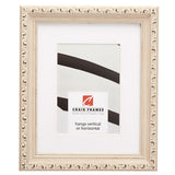 Ancien Ornate 1.375", Matted Off-White Picture Frame