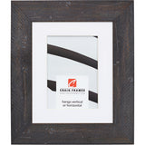 Hatteras 2", Boho Rustic Black Matted Picture Frame