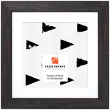 Hatteras 2", Boho Rustic Black Matted Picture Frame