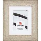 Hatteras 2", Boho Rustic Whitewash Matted Picture Frame