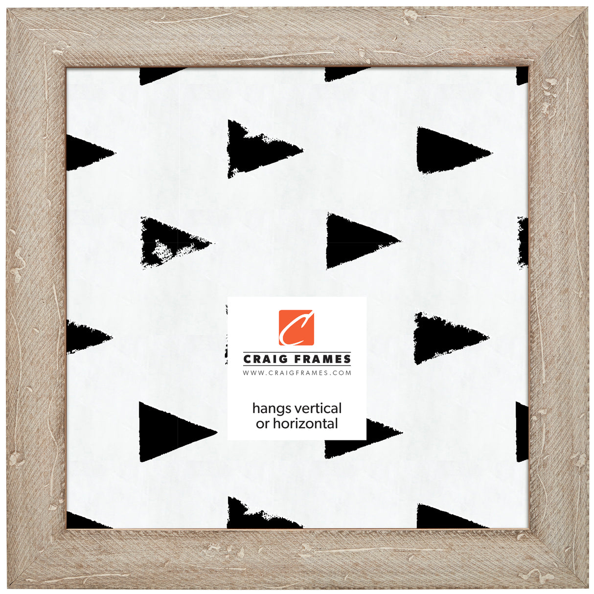 Hatteras 2", Boho Rustic Whitewash Picture Frame