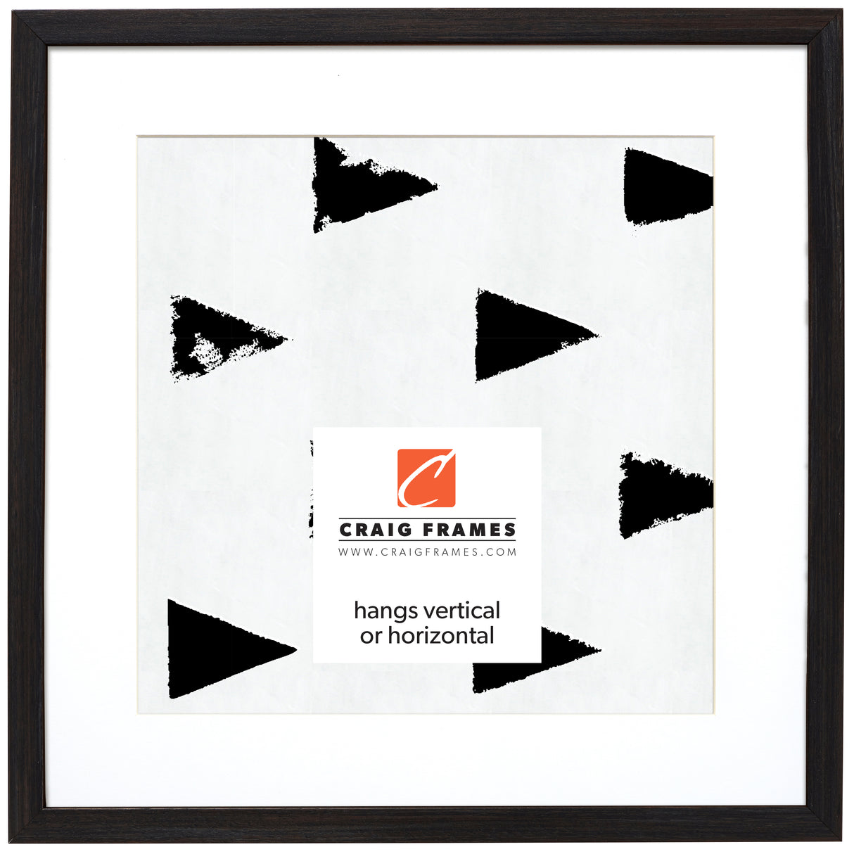 Farmhouse Essentials Tall .75", Black Matted Picture Frame