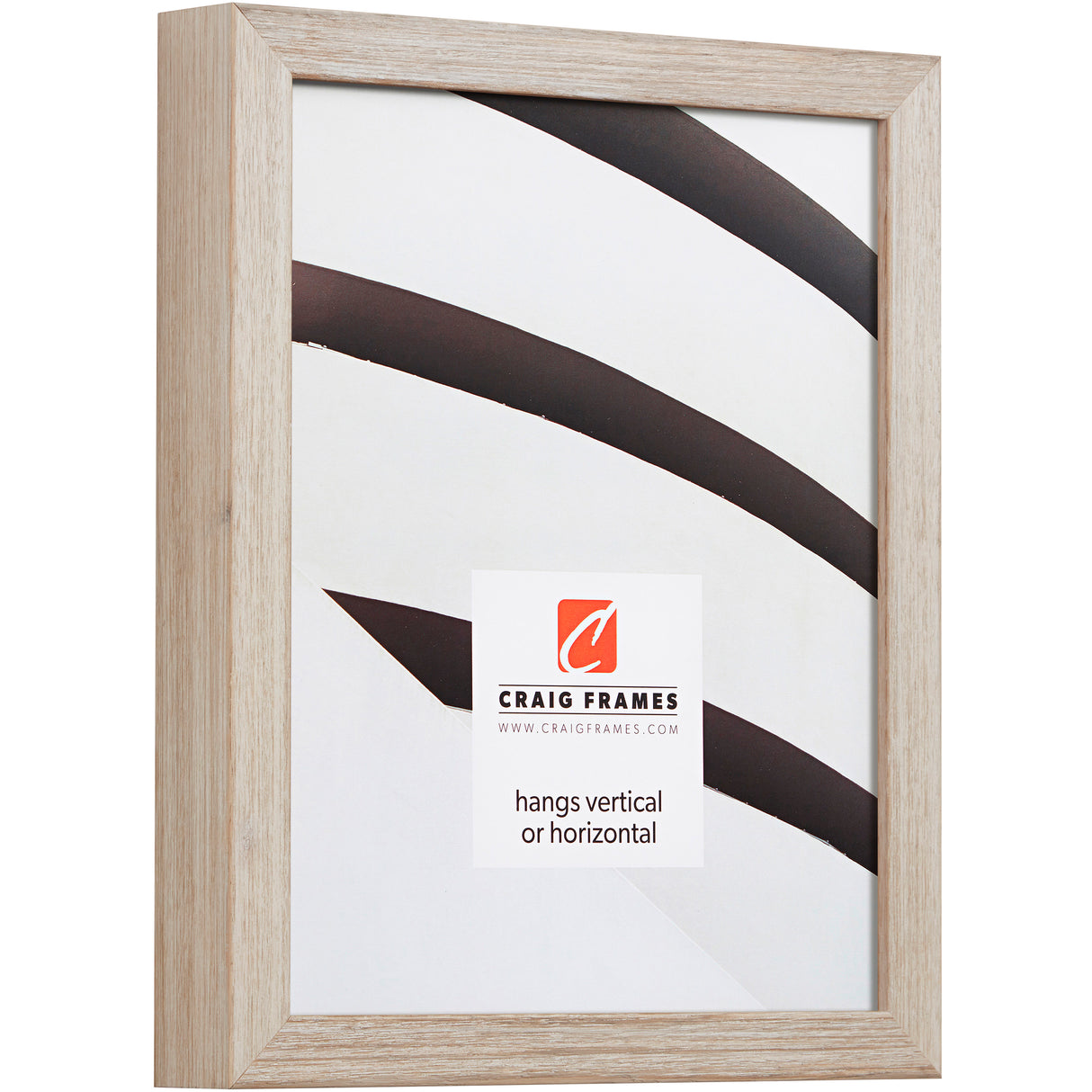 Farmhouse Essentials Tall .75", Weathered White Matted Picture Frame