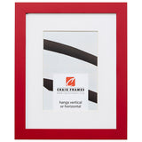 Confetti .875", Matted Red Picture Frame