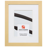 Confetti .875", Matted Pastel Yellow Picture Frame