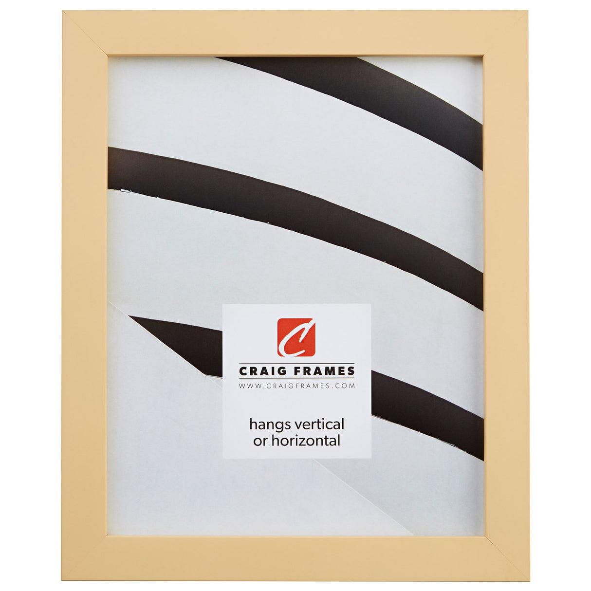 Confetti .875", Pastel Yellow Picture Frame