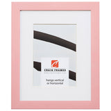 Confetti .875", Matted Light Pink Picture Frame