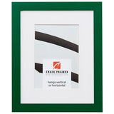 Confetti .875", Matted Green Picture Frame