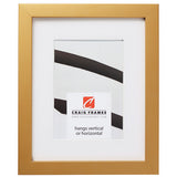 Confetti .875", Matted Gold Picture Frame