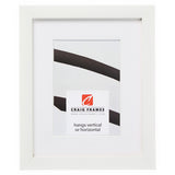 Confetti .875", Matted White Picture Frame