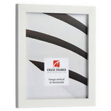 Confetti .875", Matted White Picture Frame